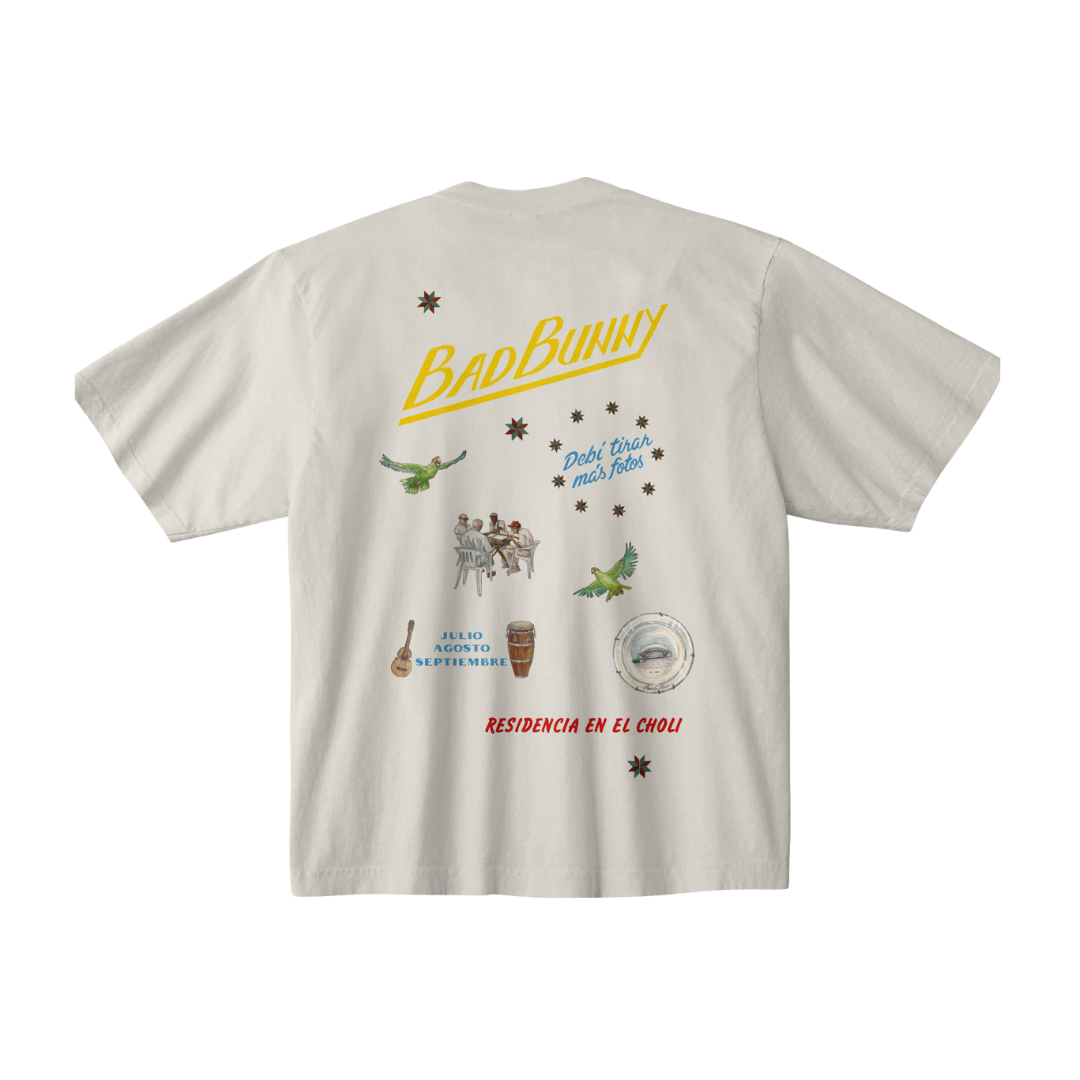 Bad Bunny La Residencia Off White T-Shirt