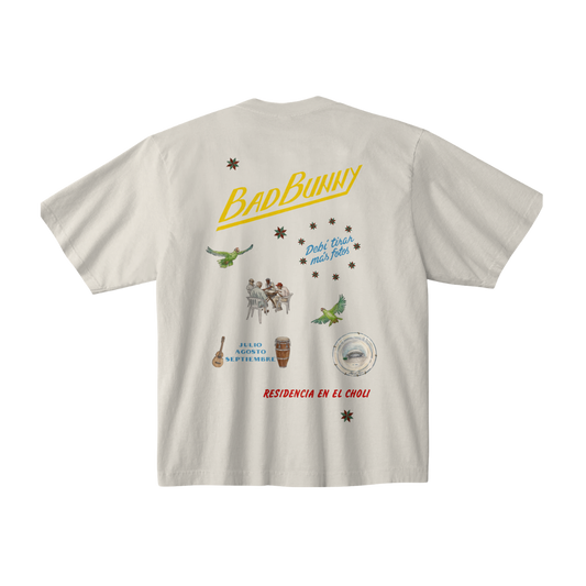 Bad Bunny La Residencia Off White T-Shirt
