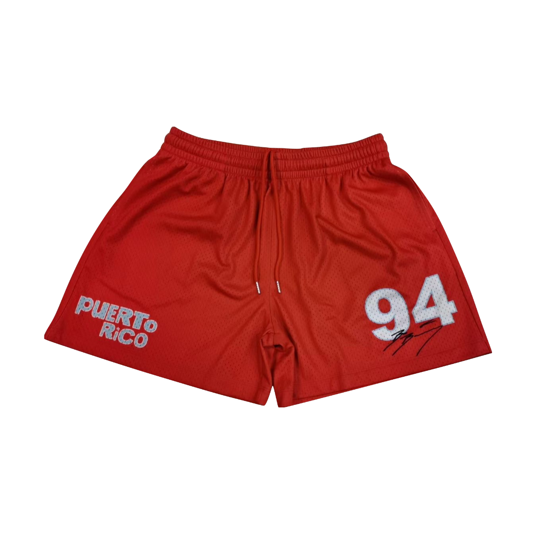 DTMF Red Mesh Short